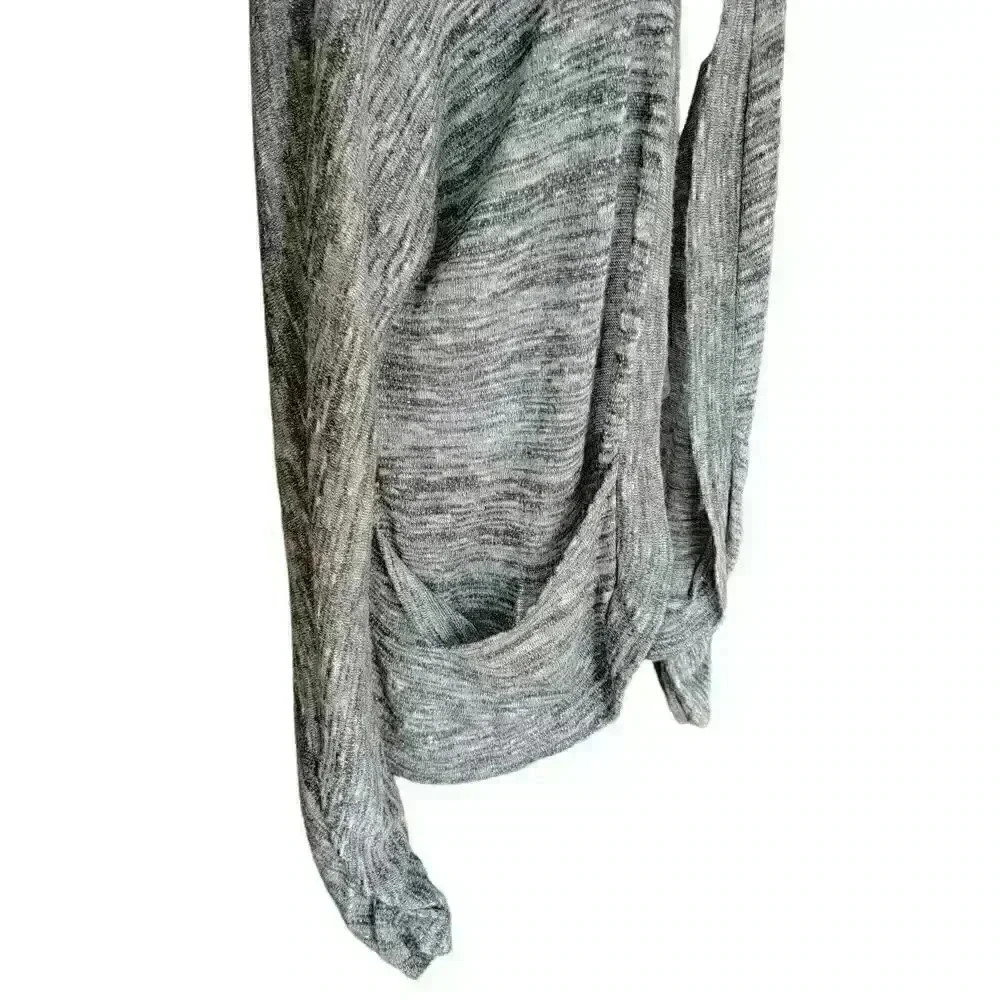 International Concepts Womens Open Front Heather Gray w/Sparkle Cardigan Size XL - Picture 4 of 8